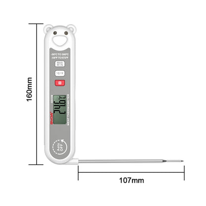 GVDA GD159 เครื่องวัดอุณหภูมิแบบดิจิตอลแบบพับได้เครื่องมือวัดอุณหภูมิอาหาร