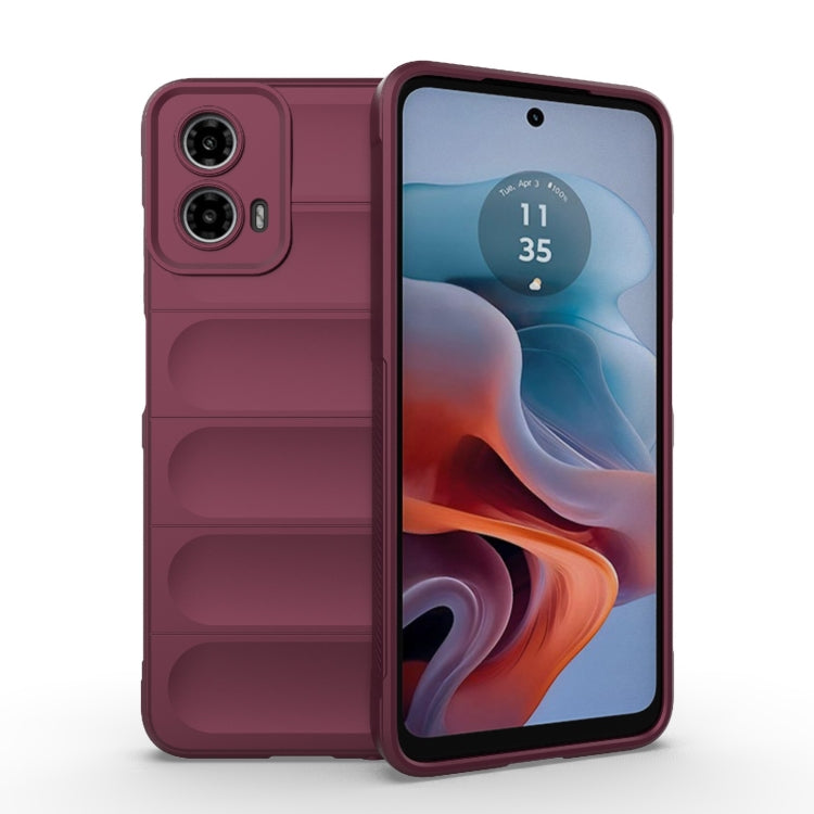 เคสโทรศัพท์ Magic Shield TPU + Flannel, For Motorola Edge 50 Pro 5G Global, For Motorola Edge 50 Fusion 5G Global, For Motorola Moto G34 5G, For Motorola Edge 40 5G