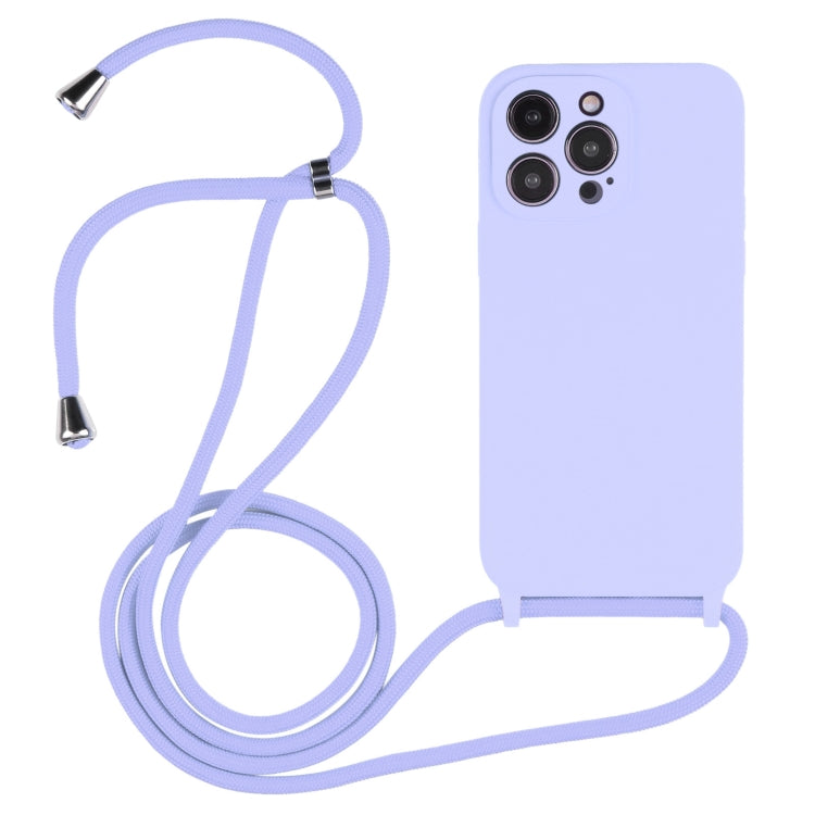 เคสซิลิโคนเหลวสายคล้อง Crossbody, For iPhone 16 Pro Max, For iPhone 16 Pro, For iPhone 16 Plus