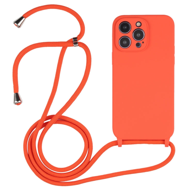 เคสซิลิโคนเหลวสายคล้อง Crossbody, For iPhone 16 Pro Max, For iPhone 16 Pro, For iPhone 16 Plus