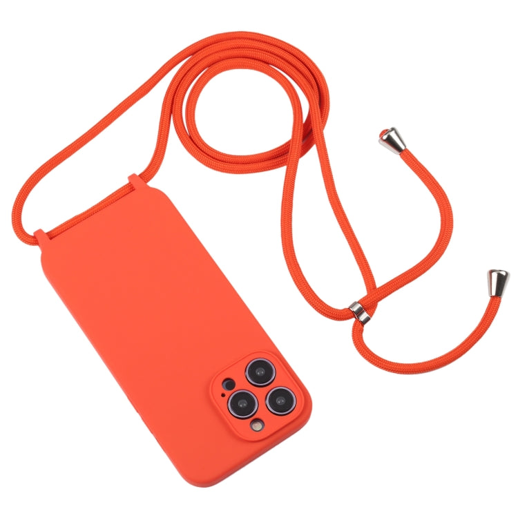เคสซิลิโคนเหลวสายคล้อง Crossbody, For iPhone 16 Pro Max, For iPhone 16 Pro, For iPhone 16 Plus