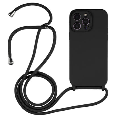 เคสซิลิโคนเหลวสายคล้อง Crossbody, For iPhone 16 Pro Max, For iPhone 16 Pro, For iPhone 16 Plus