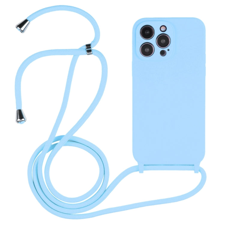 เคสซิลิโคนเหลวสายคล้อง Crossbody, For iPhone 16 Pro Max, For iPhone 16 Pro, For iPhone 16 Plus