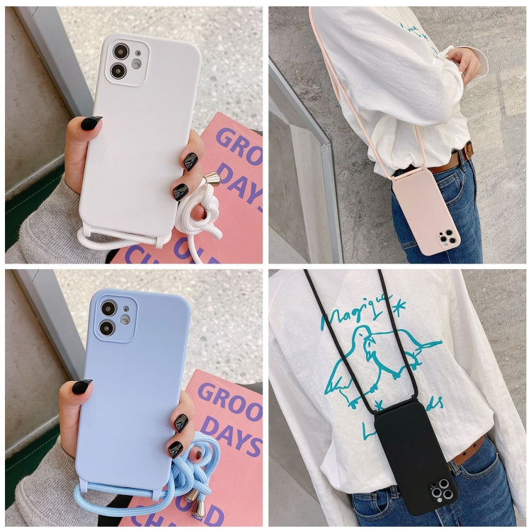 เคสซิลิโคนเหลวสายคล้อง Crossbody, For iPhone 16 Pro Max, For iPhone 16 Pro, For iPhone 16 Plus