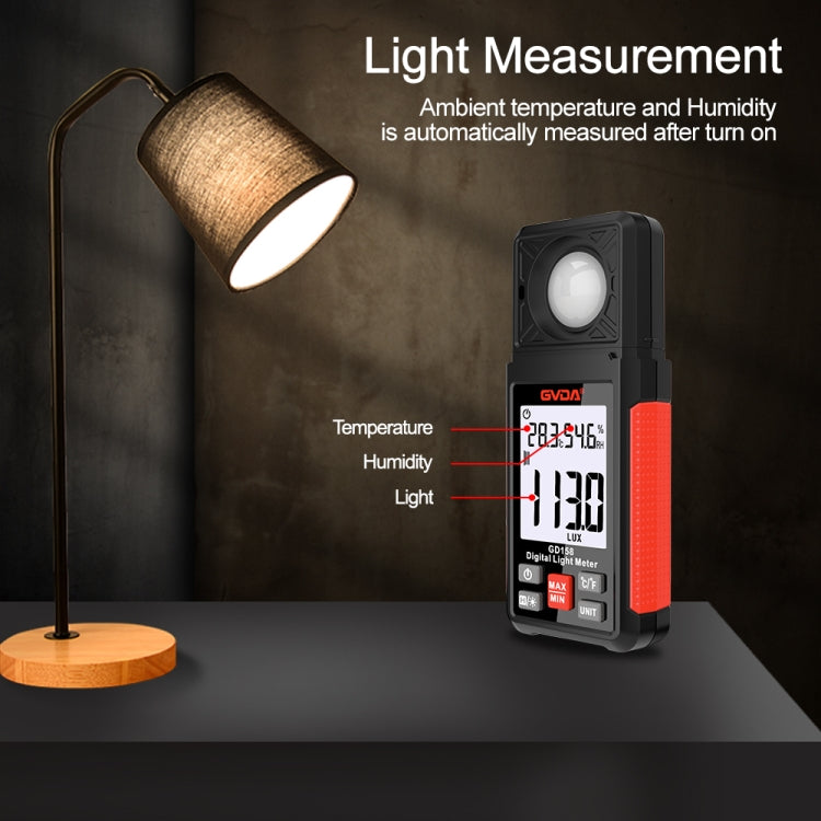 GVDA GD158 200000Lux Digital Light Meter Tester เครื่องวัดความสว่าง