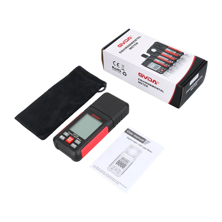 GVDA GD158 200000Lux Digital Light Meter Tester เครื่องวัดความสว่าง