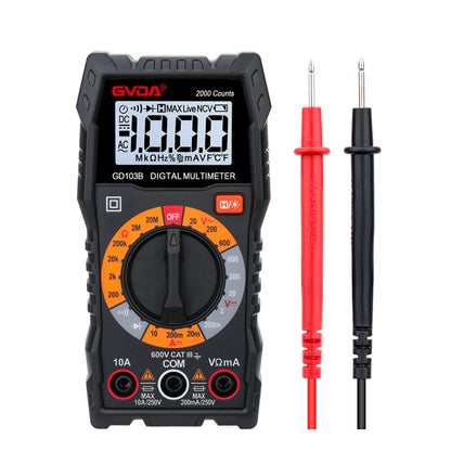 GVDA GD103B มัลติมิเตอร์แบบดิจิตอลมัลติฟังก์ชั่น DMM โวลต์มิเตอร์, GD103B