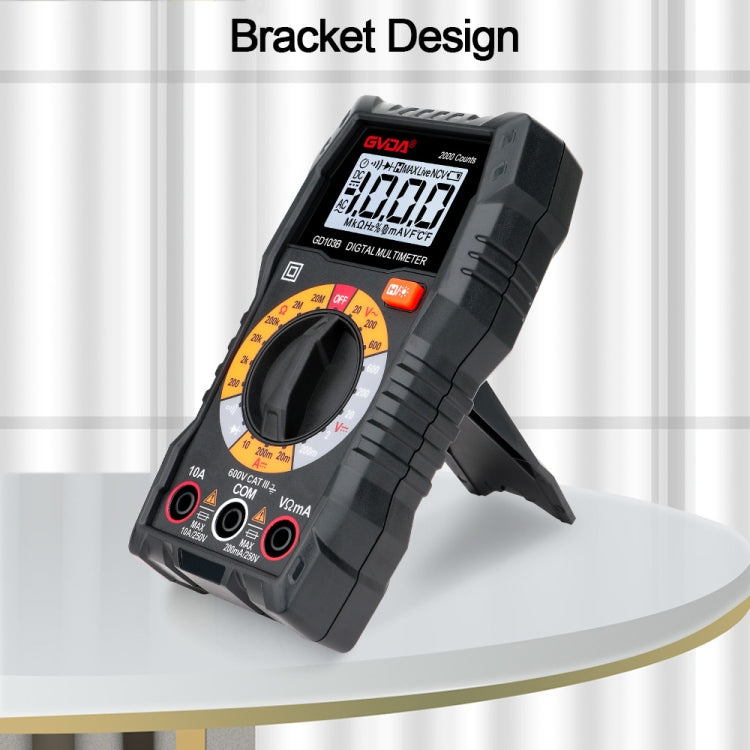 GVDA GD103B มัลติมิเตอร์แบบดิจิตอลมัลติฟังก์ชั่น DMM โวลต์มิเตอร์, GD103B