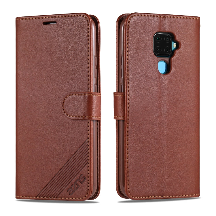AZNS Sheepskin Texture ซองหนังพลิกแนวนอนพร้อมตัวยึดและช่องเสียบการ์ดและกระเป๋าสตางค์, For Huawei Mate 20 / 20X, For Huawei Mate 20 Pro, For Huawei Mate 30 Lite / Nova 5i Pro, For Huawei Mate 30 / Mate 30 Pro, For Huawei Nova 5 / 5 Pro                  ...