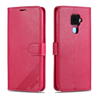 AZNS Sheepskin Texture ซองหนังพลิกแนวนอนพร้อมตัวยึดและช่องเสียบการ์ดและกระเป๋าสตางค์, For Huawei Mate 20 / 20X, For Huawei Mate 20 Pro, For Huawei Mate 30 Lite / Nova 5i Pro, For Huawei Mate 30 / Mate 30 Pro, For Huawei Nova 5 / 5 Pro                  ...