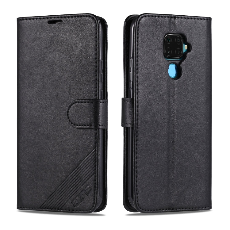 AZNS Sheepskin Texture ซองหนังพลิกแนวนอนพร้อมตัวยึดและช่องเสียบการ์ดและกระเป๋าสตางค์, For Huawei Mate 20 / 20X, For Huawei Mate 20 Pro, For Huawei Mate 30 Lite / Nova 5i Pro, For Huawei Mate 30 / Mate 30 Pro, For Huawei Nova 5 / 5 Pro                  ...