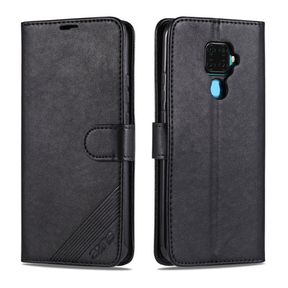 AZNS Sheepskin Texture ซองหนังพลิกแนวนอนพร้อมตัวยึดและช่องเสียบการ์ดและกระเป๋าสตางค์, For Huawei Mate 20 / 20X, For Huawei Mate 20 Pro, For Huawei Mate 30 Lite / Nova 5i Pro, For Huawei Mate 30 / Mate 30 Pro, For Huawei Nova 5 / 5 Pro                  ...