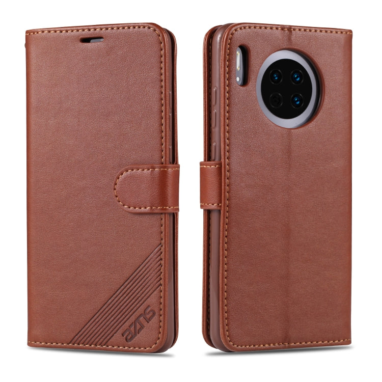 AZNS Sheepskin Texture ซองหนังพลิกแนวนอนพร้อมตัวยึดและช่องเสียบการ์ดและกระเป๋าสตางค์, For Huawei Mate 20 / 20X, For Huawei Mate 20 Pro, For Huawei Mate 30 Lite / Nova 5i Pro, For Huawei Mate 30 / Mate 30 Pro, For Huawei Nova 5 / 5 Pro                  ...