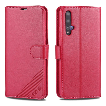 AZNS Sheepskin Texture ซองหนังพลิกแนวนอนพร้อมตัวยึดและช่องเสียบการ์ดและกระเป๋าสตางค์, For Huawei Mate 20 / 20X, For Huawei Mate 20 Pro, For Huawei Mate 30 Lite / Nova 5i Pro, For Huawei Mate 30 / Mate 30 Pro, For Huawei Nova 5 / 5 Pro                  ...