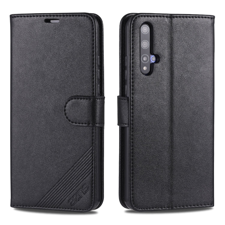 AZNS Sheepskin Texture ซองหนังพลิกแนวนอนพร้อมตัวยึดและช่องเสียบการ์ดและกระเป๋าสตางค์, For Huawei Mate 20 / 20X, For Huawei Mate 20 Pro, For Huawei Mate 30 Lite / Nova 5i Pro, For Huawei Mate 30 / Mate 30 Pro, For Huawei Nova 5 / 5 Pro                  ...