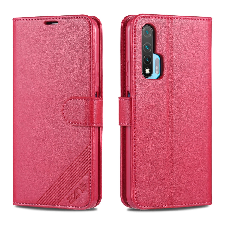AZNS Sheepskin Texture ซองหนังพลิกแนวนอนพร้อมตัวยึดและช่องเสียบการ์ดและกระเป๋าสตางค์, For Huawei Mate 20 / 20X, For Huawei Mate 20 Pro, For Huawei Mate 30 Lite / Nova 5i Pro, For Huawei Mate 30 / Mate 30 Pro, For Huawei Nova 5 / 5 Pro                  ...
