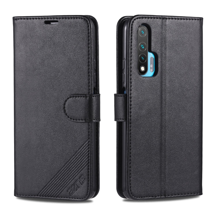 AZNS Sheepskin Texture ซองหนังพลิกแนวนอนพร้อมตัวยึดและช่องเสียบการ์ดและกระเป๋าสตางค์, For Huawei Mate 20 / 20X, For Huawei Mate 20 Pro, For Huawei Mate 30 Lite / Nova 5i Pro, For Huawei Mate 30 / Mate 30 Pro, For Huawei Nova 5 / 5 Pro                  ...