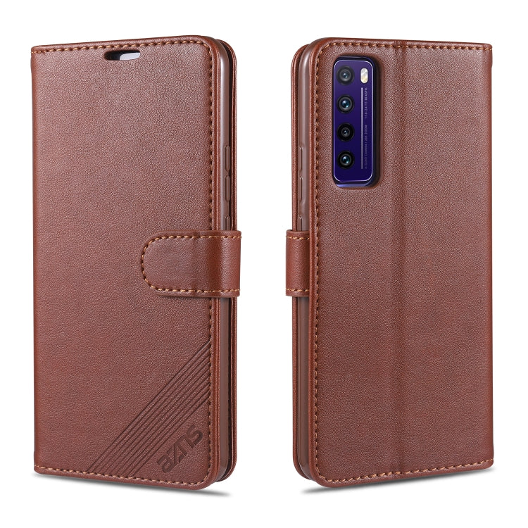 AZNS Sheepskin Texture ซองหนังพลิกแนวนอนพร้อมตัวยึดและช่องเสียบการ์ดและกระเป๋าสตางค์, For Huawei Mate 20 / 20X, For Huawei Mate 20 Pro, For Huawei Mate 30 Lite / Nova 5i Pro, For Huawei Mate 30 / Mate 30 Pro, For Huawei Nova 5 / 5 Pro                  ...