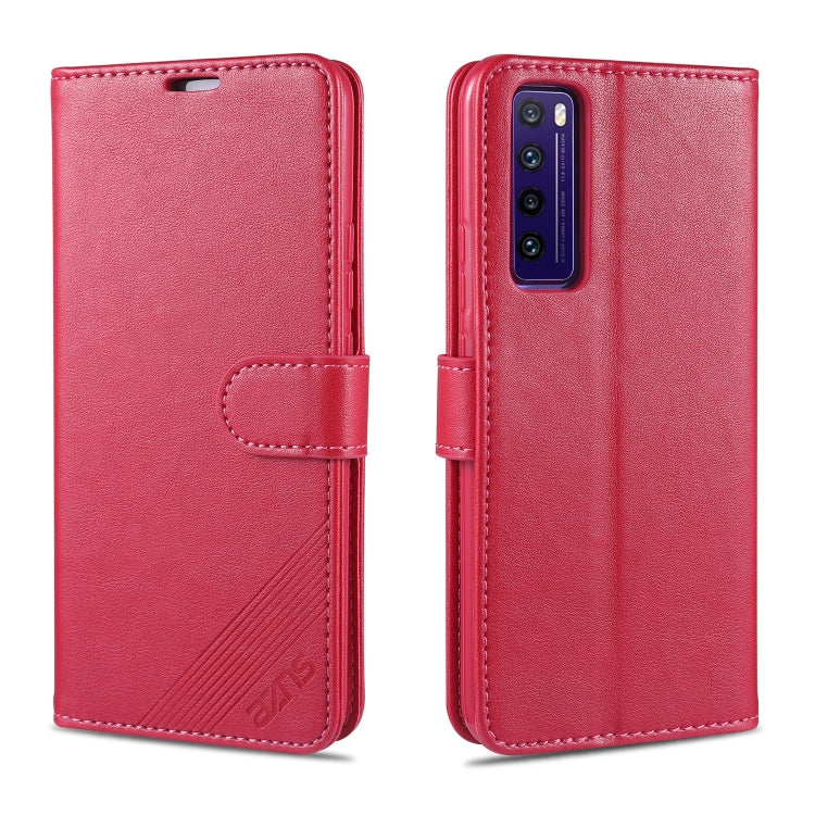 AZNS Sheepskin Texture ซองหนังพลิกแนวนอนพร้อมตัวยึดและช่องเสียบการ์ดและกระเป๋าสตางค์, For Huawei Mate 20 / 20X, For Huawei Mate 20 Pro, For Huawei Mate 30 Lite / Nova 5i Pro, For Huawei Mate 30 / Mate 30 Pro, For Huawei Nova 5 / 5 Pro                  ...