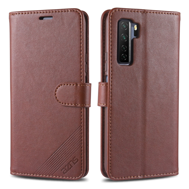 AZNS Sheepskin Texture ซองหนังพลิกแนวนอนพร้อมตัวยึดและช่องเสียบการ์ดและกระเป๋าสตางค์, For Huawei Mate 20 / 20X, For Huawei Mate 20 Pro, For Huawei Mate 30 Lite / Nova 5i Pro, For Huawei Mate 30 / Mate 30 Pro, For Huawei Nova 5 / 5 Pro                  ...