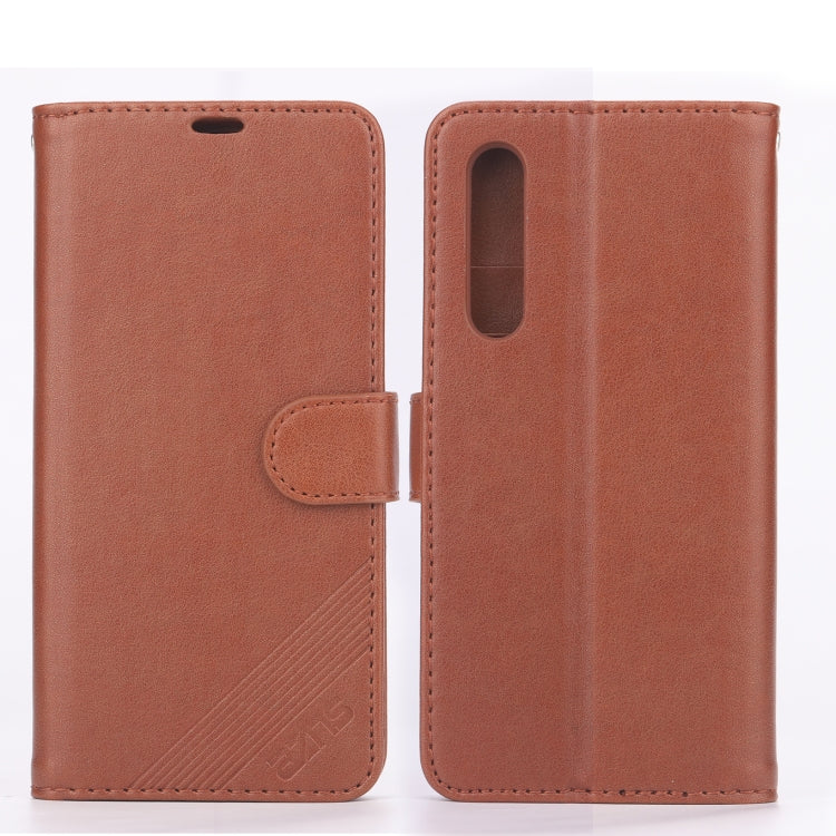 AZNS Sheepskin Texture ซองหนังพลิกแนวนอนพร้อมตัวยึดและช่องเสียบการ์ดและกระเป๋าสตางค์, For Huawei Mate 20 / 20X, For Huawei Mate 20 Pro, For Huawei Mate 30 Lite / Nova 5i Pro, For Huawei Mate 30 / Mate 30 Pro, For Huawei Nova 5 / 5 Pro                  ...