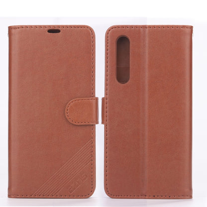 AZNS Sheepskin Texture ซองหนังพลิกแนวนอนพร้อมตัวยึดและช่องเสียบการ์ดและกระเป๋าสตางค์, For Huawei Mate 20 / 20X, For Huawei Mate 20 Pro, For Huawei Mate 30 Lite / Nova 5i Pro, For Huawei Mate 30 / Mate 30 Pro, For Huawei Nova 5 / 5 Pro                  ...