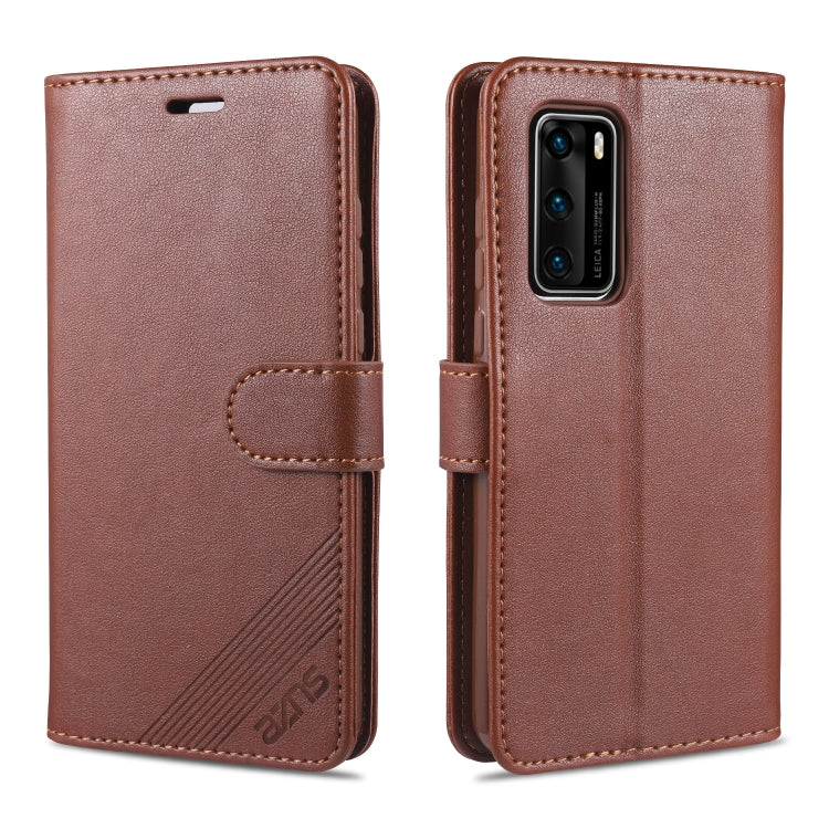 AZNS Sheepskin Texture ซองหนังพลิกแนวนอนพร้อมตัวยึดและช่องเสียบการ์ดและกระเป๋าสตางค์, For Huawei Mate 20 / 20X, For Huawei Mate 20 Pro, For Huawei Mate 30 Lite / Nova 5i Pro, For Huawei Mate 30 / Mate 30 Pro, For Huawei Nova 5 / 5 Pro                  ...