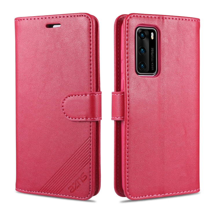 AZNS Sheepskin Texture ซองหนังพลิกแนวนอนพร้อมตัวยึดและช่องเสียบการ์ดและกระเป๋าสตางค์, For Huawei Mate 20 / 20X, For Huawei Mate 20 Pro, For Huawei Mate 30 Lite / Nova 5i Pro, For Huawei Mate 30 / Mate 30 Pro, For Huawei Nova 5 / 5 Pro                  ...