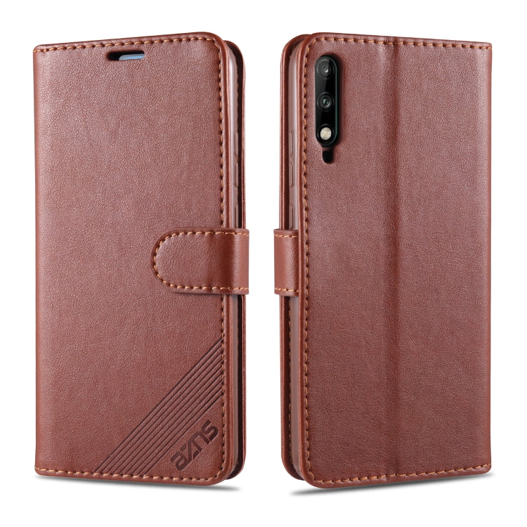 AZNS Sheepskin Texture ซองหนังพลิกแนวนอนพร้อมตัวยึดและช่องเสียบการ์ดและกระเป๋าสตางค์, For Huawei Mate 20 / 20X, For Huawei Mate 20 Pro, For Huawei Mate 30 Lite / Nova 5i Pro, For Huawei Mate 30 / Mate 30 Pro, For Huawei Nova 5 / 5 Pro                  ...