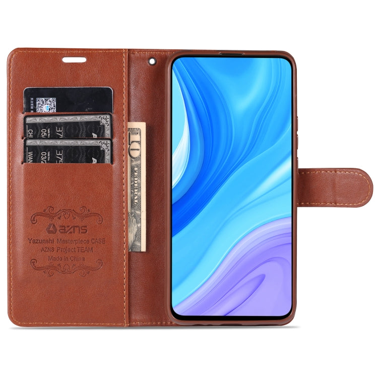 AZNS Sheepskin Texture ซองหนังพลิกแนวนอนพร้อมตัวยึดและช่องเสียบการ์ดและกระเป๋าสตางค์, For Huawei Enjoy 10 Plus / P Smart Z, For Huawei Enjoy 9, For Huawei Enjoy 10s / Honor 20 Lite, For Huawei Maimang 8 / Enjoy 9s / P Smart Plus(2019) / Honor 10i / 20i...