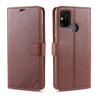 AZNS Sheepskin Texture ซองหนังพลิกแนวนอนพร้อมตัวยึดและช่องเสียบการ์ดและกระเป๋าสตางค์, For Huawei Enjoy 10 Plus / P Smart Z, For Huawei Enjoy 9, For Huawei Enjoy 10s / Honor 20 Lite, For Huawei Maimang 8 / Enjoy 9s / P Smart Plus(2019) / Honor 10i / 20i...