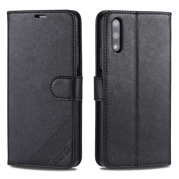 AZNS Sheepskin Texture ซองหนังพลิกแนวนอนพร้อมตัวยึดและช่องเสียบการ์ดและกระเป๋าสตางค์, For Huawei Enjoy 10 Plus / P Smart Z, For Huawei Enjoy 9, For Huawei Enjoy 10s / Honor 20 Lite, For Huawei Maimang 8 / Enjoy 9s / P Smart Plus(2019) / Honor 10i / 20i...