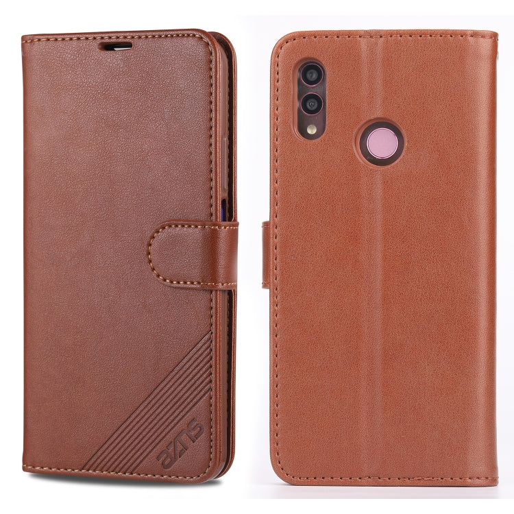 AZNS Sheepskin Texture ซองหนังพลิกแนวนอนพร้อมตัวยึดและช่องเสียบการ์ดและกระเป๋าสตางค์, For Huawei Enjoy 10 Plus / P Smart Z, For Huawei Enjoy 9, For Huawei Enjoy 10s / Honor 20 Lite, For Huawei Maimang 8 / Enjoy 9s / P Smart Plus(2019) / Honor 10i / 20i...