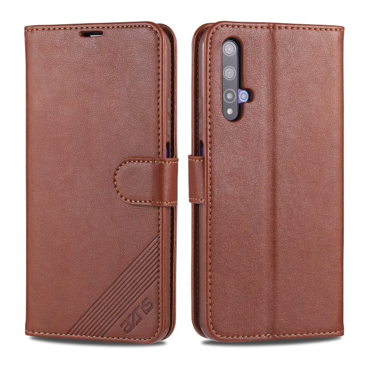 AZNS Sheepskin Texture ซองหนังพลิกแนวนอนพร้อมตัวยึดและช่องเสียบการ์ดและกระเป๋าสตางค์, For Huawei Enjoy 10 Plus / P Smart Z, For Huawei Enjoy 9, For Huawei Enjoy 10s / Honor 20 Lite, For Huawei Maimang 8 / Enjoy 9s / P Smart Plus(2019) / Honor 10i / 20i...