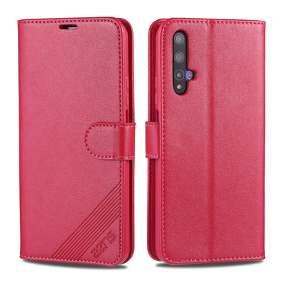 AZNS Sheepskin Texture ซองหนังพลิกแนวนอนพร้อมตัวยึดและช่องเสียบการ์ดและกระเป๋าสตางค์, For Huawei Enjoy 10 Plus / P Smart Z, For Huawei Enjoy 9, For Huawei Enjoy 10s / Honor 20 Lite, For Huawei Maimang 8 / Enjoy 9s / P Smart Plus(2019) / Honor 10i / 20i...
