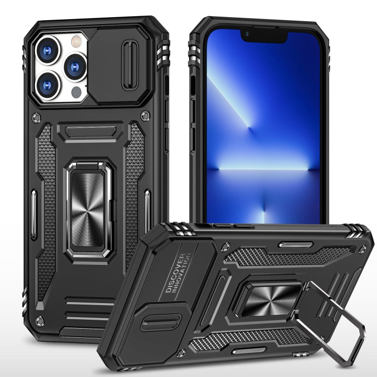เคสโทรศัพท์ Armor PC + TPU Camera Shield, For iPhone 16 Pro, For iPhone 16 Plus, For iPhone 16, For iPhone 15 Pro Max, For iPhone 15 Pro, For iPhone 15 Plus