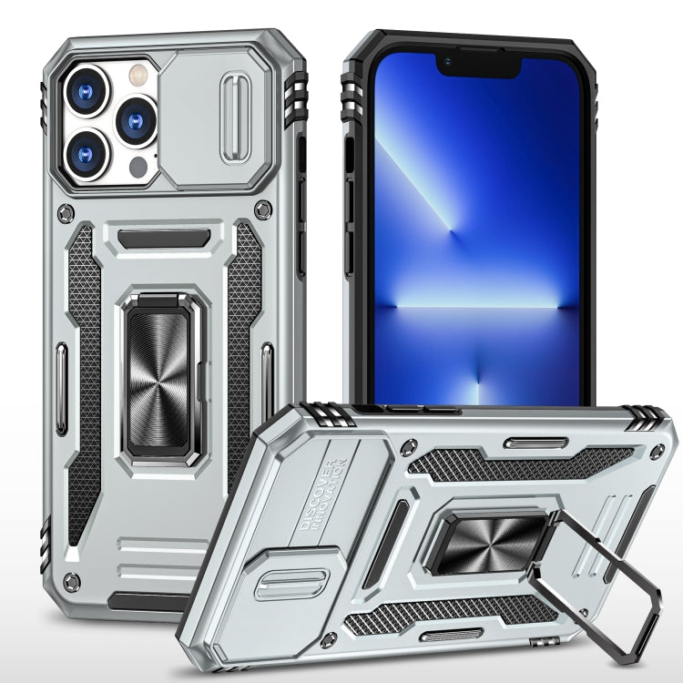 เคสโทรศัพท์ Armor PC + TPU Camera Shield, For iPhone 16 Pro, For iPhone 16 Plus, For iPhone 16, For iPhone 15 Pro Max, For iPhone 15 Pro, For iPhone 15 Plus