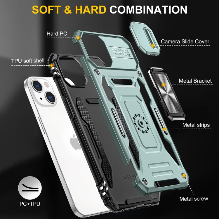 เคสโทรศัพท์ Armor PC + TPU Camera Shield, For iPhone 15