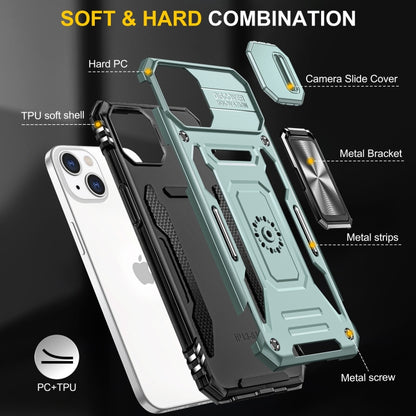 เคสโทรศัพท์ Armor PC + TPU Camera Shield, For iPhone 15