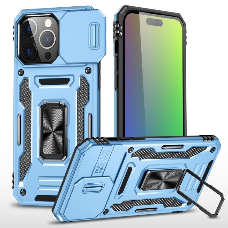 เคสโทรศัพท์ Armor PC + TPU Camera Shield, For iPhone 17e / 16e, For iPhone 17 Pro Max, For iPhone 17 Pro, For iPhone 17, For iPhone Air, For iPhone 16 Pro Max