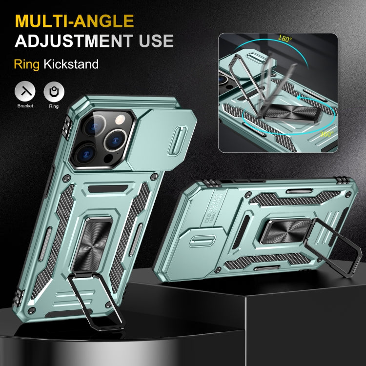 เคสโทรศัพท์ Armor PC + TPU Camera Shield, For iPhone 16 Pro, For iPhone 16 Plus, For iPhone 16, For iPhone 15 Pro Max, For iPhone 15 Pro, For iPhone 15 Plus