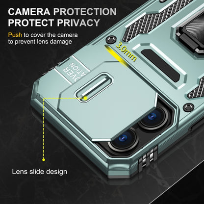 เคสโทรศัพท์ Armor PC + TPU Camera Shield, For iPhone 16 Pro, For iPhone 16 Plus, For iPhone 16, For iPhone 15 Pro Max, For iPhone 15 Pro, For iPhone 15 Plus