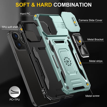 เคสโทรศัพท์ Armor PC + TPU Camera Shield, For iPhone 16 Pro, For iPhone 16 Plus, For iPhone 16, For iPhone 15 Pro Max, For iPhone 15 Pro, For iPhone 15 Plus