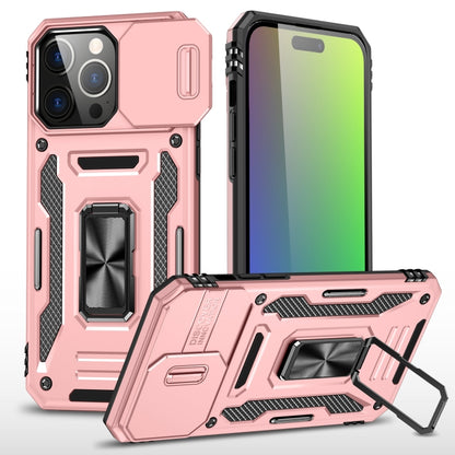เคสโทรศัพท์ Armor PC + TPU Camera Shield, For iPhone 16 Pro, For iPhone 16 Plus, For iPhone 16, For iPhone 15 Pro Max, For iPhone 15 Pro, For iPhone 15 Plus