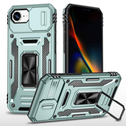 เคสโทรศัพท์ Armor PC + TPU Camera Shield, For iPhone 17e / 16e, For iPhone 17 Pro Max, For iPhone 17 Pro, For iPhone 17, For iPhone Air, For iPhone 16 Pro Max