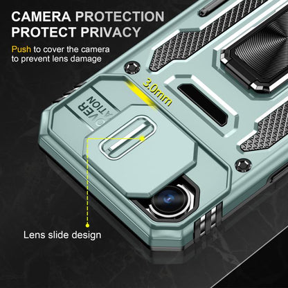 เคสโทรศัพท์ Armor PC + TPU Camera Shield, For iPhone 17e / 16e, For iPhone 17 Pro Max, For iPhone 17 Pro, For iPhone 17, For iPhone Air, For iPhone 16 Pro Max