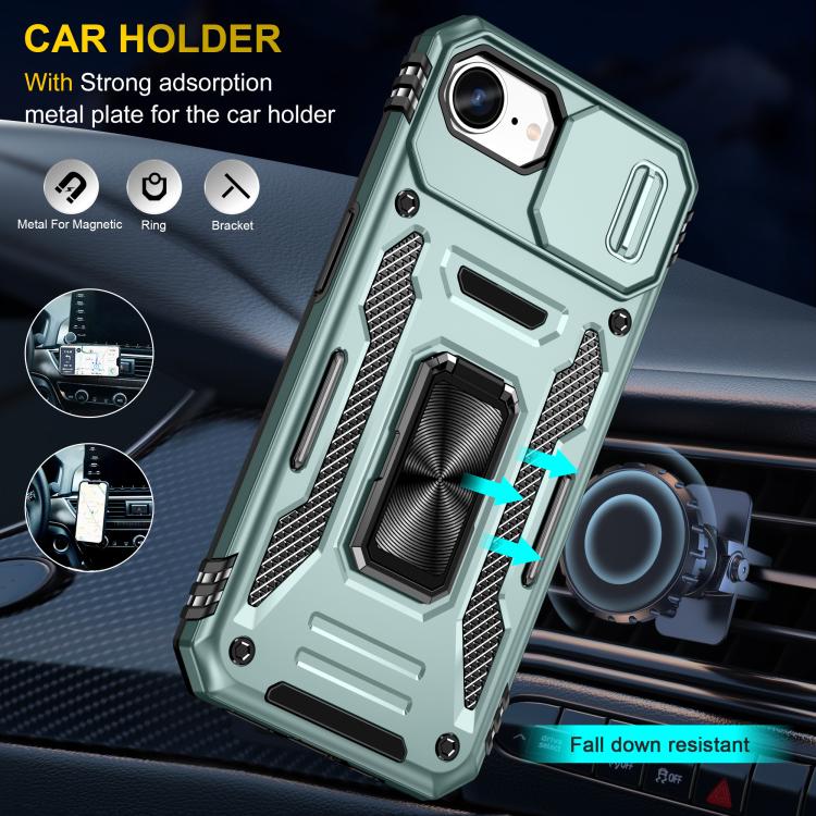 เคสโทรศัพท์ Armor PC + TPU Camera Shield, For iPhone 17e / 16e, For iPhone 17 Pro Max, For iPhone 17 Pro, For iPhone 17, For iPhone Air, For iPhone 16 Pro Max