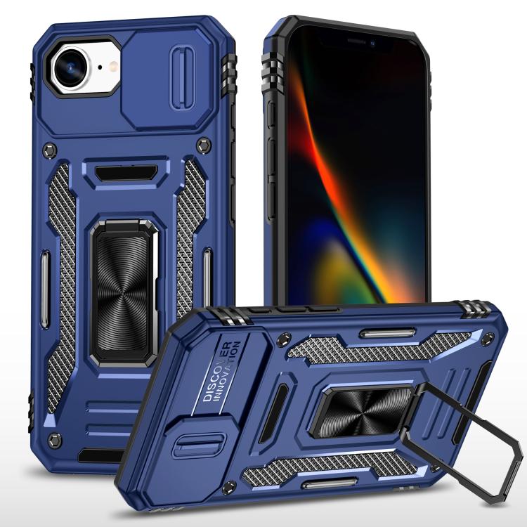 เคสโทรศัพท์ Armor PC + TPU Camera Shield, For iPhone 17e / 16e, For iPhone 17 Pro Max, For iPhone 17 Pro, For iPhone 17, For iPhone Air, For iPhone 16 Pro Max