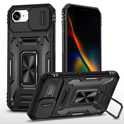 เคสโทรศัพท์ Armor PC + TPU Camera Shield, For iPhone 17e / 16e, For iPhone 17 Pro Max, For iPhone 17 Pro, For iPhone 17, For iPhone Air, For iPhone 16 Pro Max