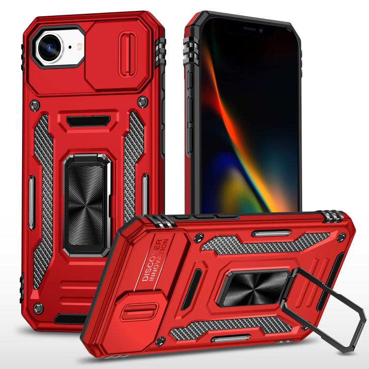 เคสโทรศัพท์ Armor PC + TPU Camera Shield, For iPhone 17e / 16e, For iPhone 17 Pro Max, For iPhone 17 Pro, For iPhone 17, For iPhone Air, For iPhone 16 Pro Max